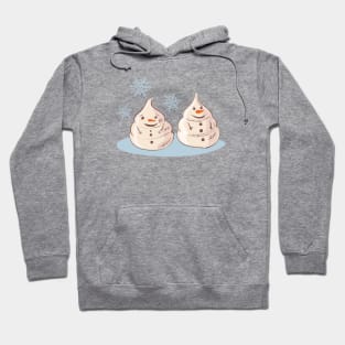 Snowmen with snowflakes Hoodie